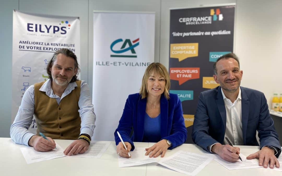 [Partenariat] Eilyps, Cerfrance Brocéliande et Crédit Agricole d’Ille-et-Vilaine, au service d’une agriculture plus durable